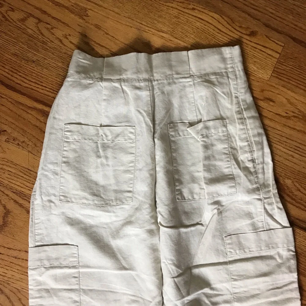 Zara Beige Linen Pants